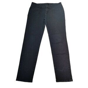 Pink Womens Straight Mid-Rise Jeans Size 7 Dark Washed Denim Blue 5-Pockets